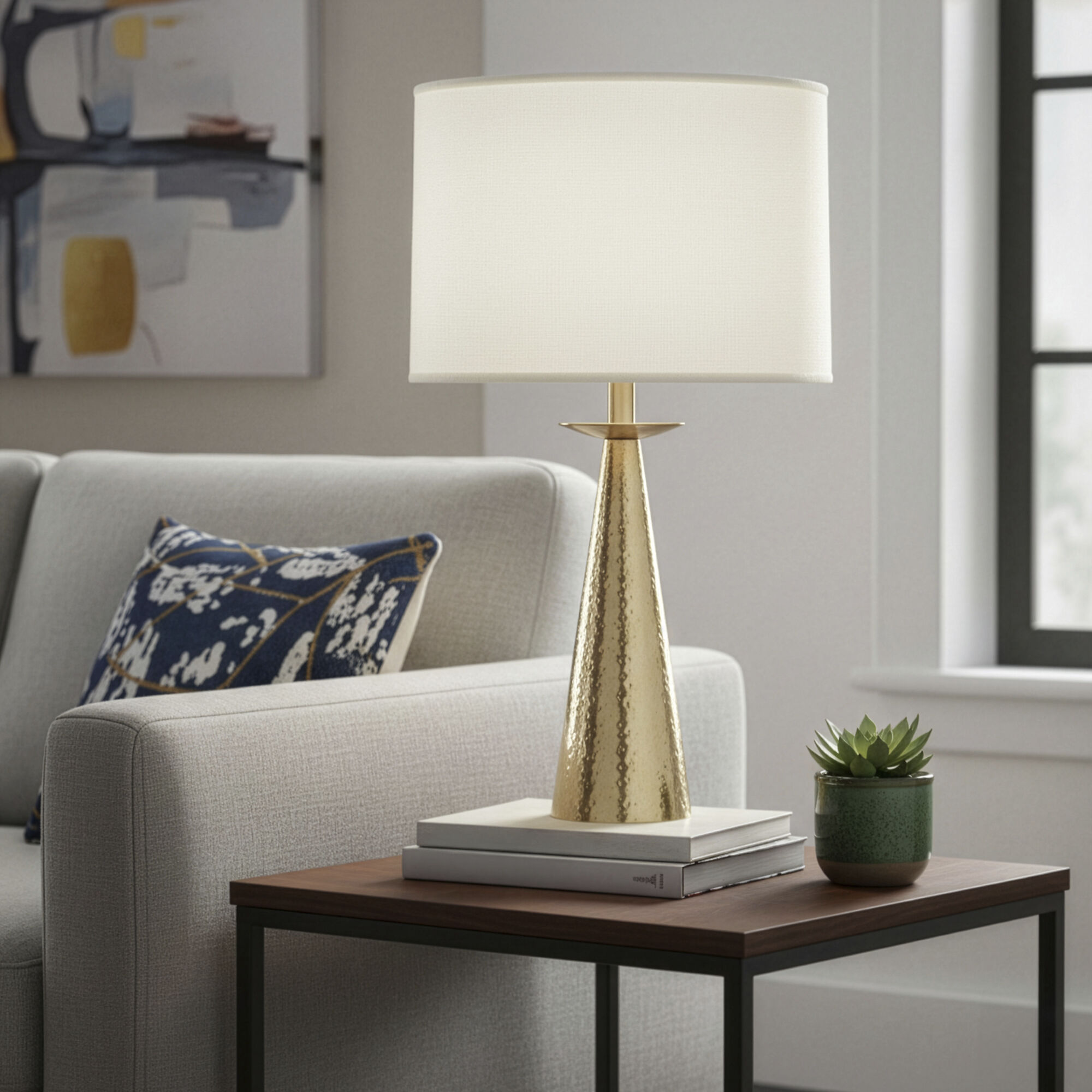 Dal 23.25 inch 150 watt Modern Brass Accent Lamp Portable Light